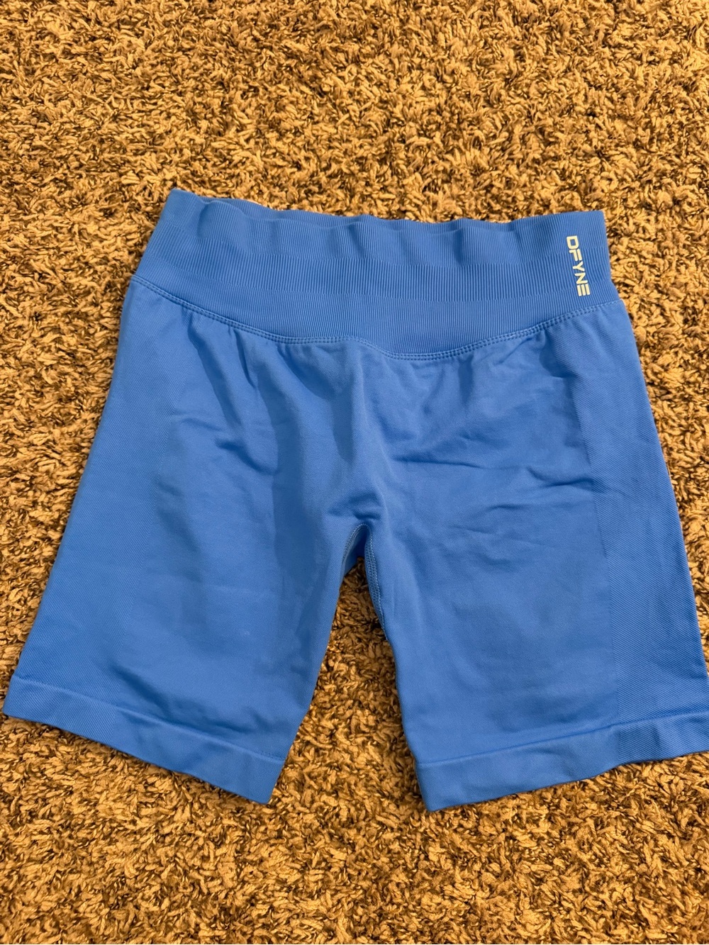 Women's Blue High-Waist electric blue Dante impact shorts 6.5 length